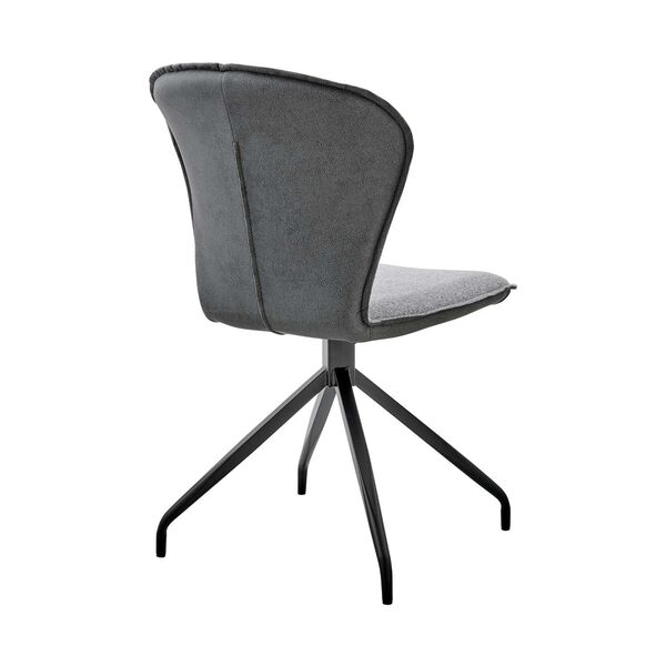 Petrie Matte Black Gray Side Chair, Set of Two, image 5