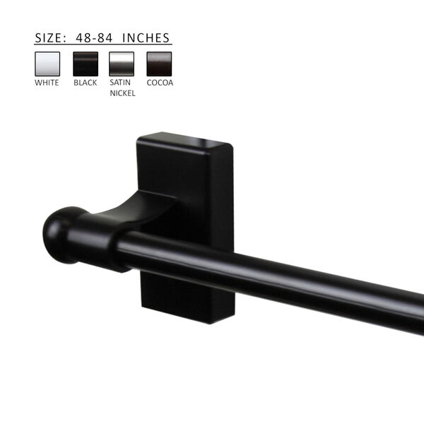 Black 48-84 Inch Magnetic Rod - (Open Box), image 3