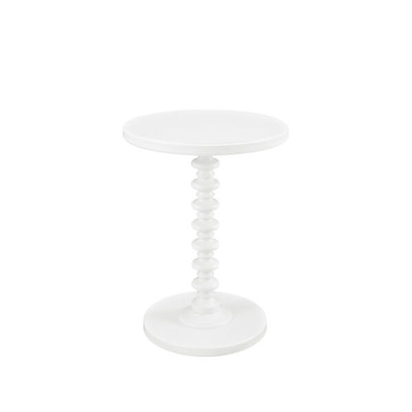 Luke White Round Spindle Table, image 5