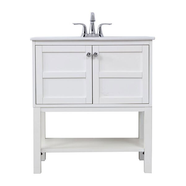 Mason White 30-Inch Vanity Sink Set, image 1