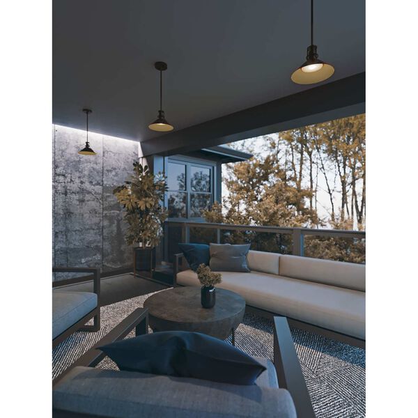 Gus Black Integrated LED Outdoor Pendant, image 2