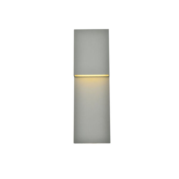 Raine Silver 240 Lumens 12-Light LED Outdoor Wall Sconce, image 1