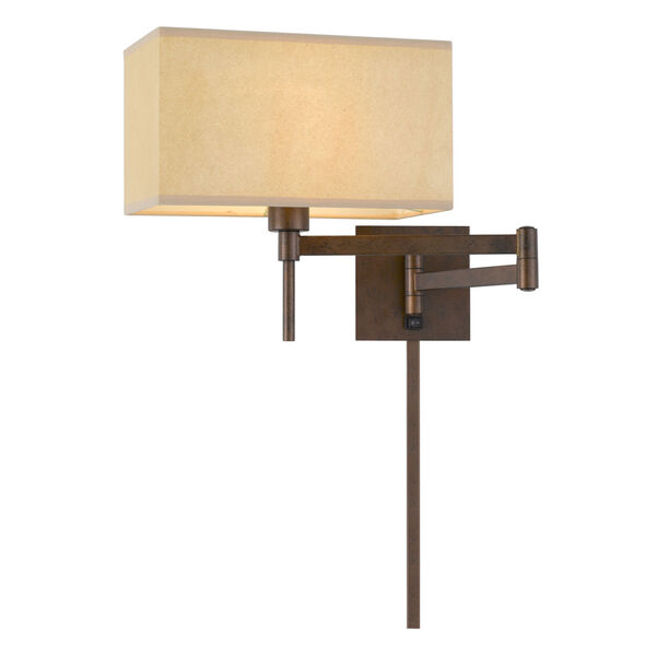 Robson Rust One-Light Swing Arm Wall lamp, image 3