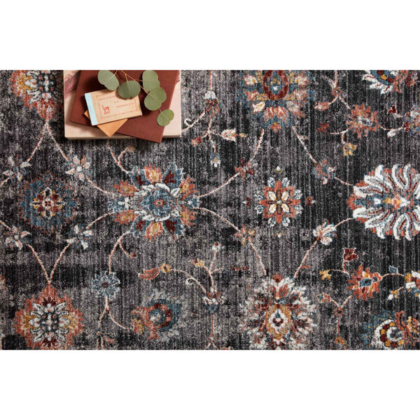 Samra Charcoal and Multicolor Rectangular: 11 Ft. 6 In. x 15 Ft. 7 In. Area Rug, image 2