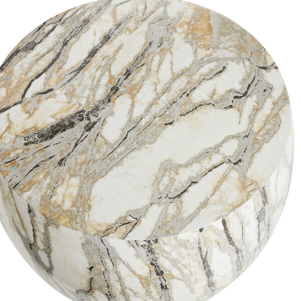 Mojave Faux Marble Kenmore Side Table, image 6