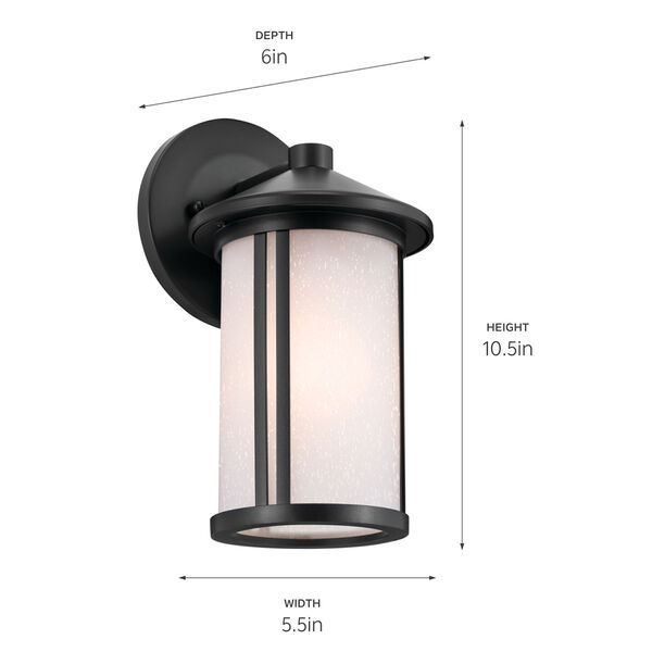 Lombard Black One-Light Outdoor Small Wall Sconce, image 6