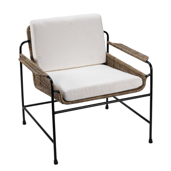 Palermo Natural Off White Cushion Lounge Chair, image 1