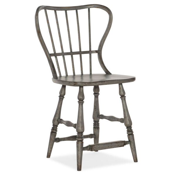 Ciao Bella Gray 43-Inch Spindle Back Counter Stool, image 1