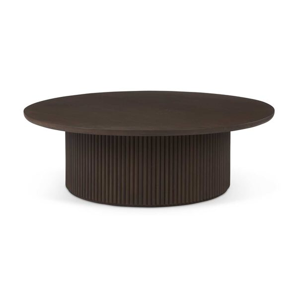 Terra Dark Brown Round Coffee Table, image 1