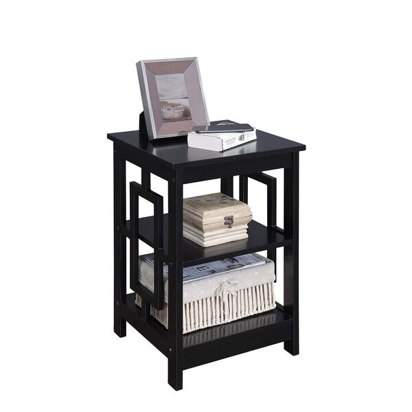 Town Square Black 16-Inch Square End Table, image 2