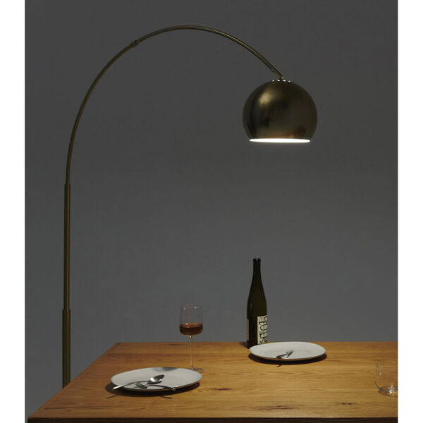 Olivia Brass LED Floor Lamp, image 5
