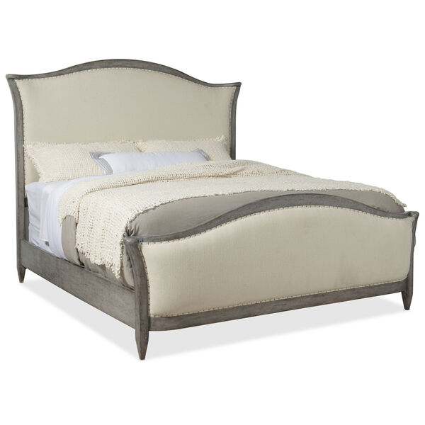 Ciao Bella Queen Gray 70-Inch Upholstered Bed, image 1