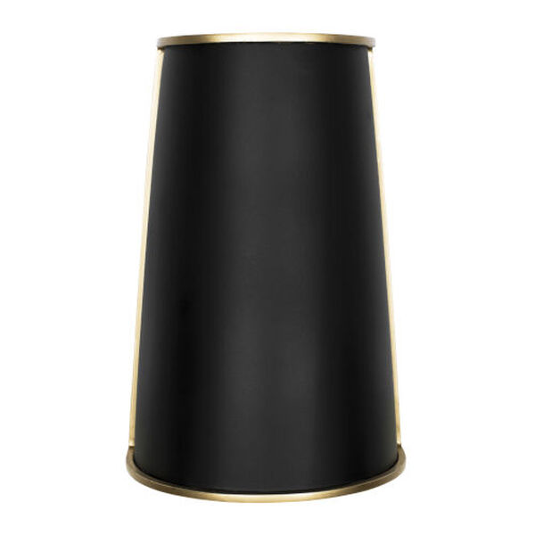Coco Matte Black and French Gold Two-Light Wall Sconce, image 1