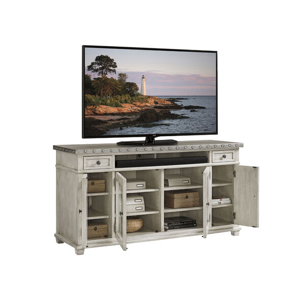Oyster Bay White Shadow Valley Media Console, image 3