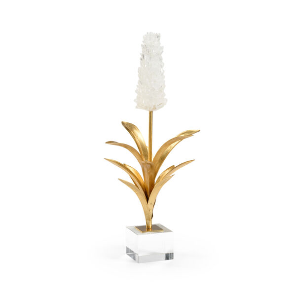 White and Antique Gold Hyacinth, image 1