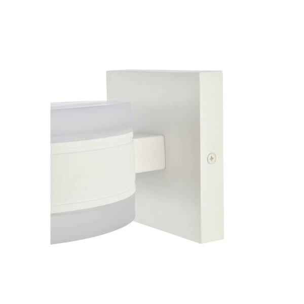 Raine White 730 Lumens 16-Light LED Outdoor Wall Sconce, image 4