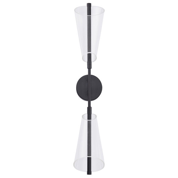 Mulberry Black Two-Light LED Wall Sconce, image 1