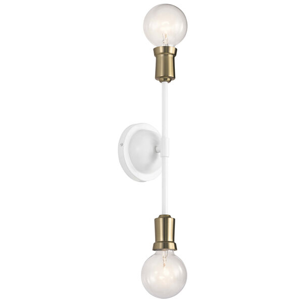 Armstrong White Two-Light Wall Sconce, image 3