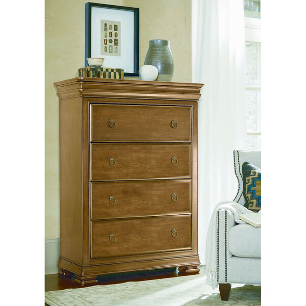 Cognac Drawer Chest, image 1
