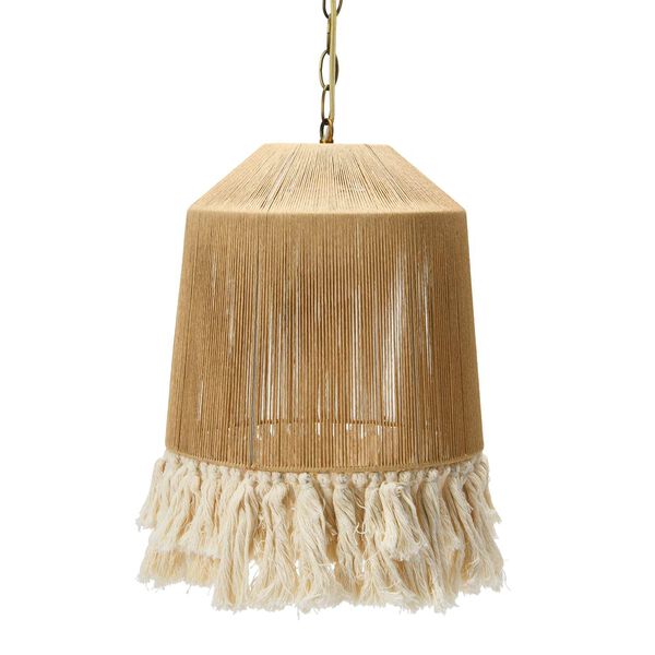 Natural One-Light 12-Inch Pendant, image 1