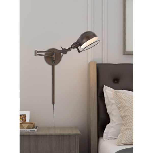 Linthal Rust One-Light Swing Arm Wall lamp, image 2