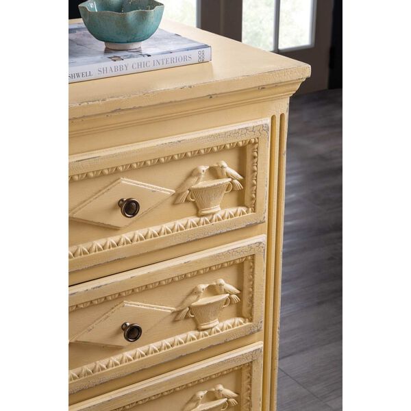Charleston Yellow Ochre Accent Chest with Drawers, image 4