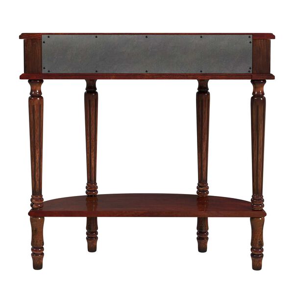 Mozart Cherry Demilune Console Table with Storage, image 2