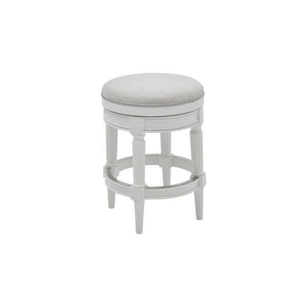 Chapman Alabaster White Backless Counter Height Stool, image 1