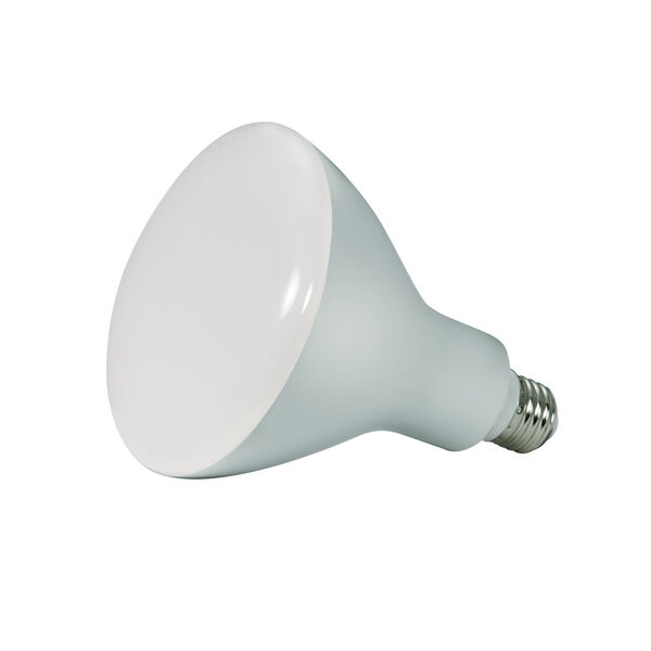 SATCO Frosted White LED BR40 Medium 16.5 Watt BR LED Bulb with 2700K 1200 Lumens 80 CRI and 103 Degrees Beam, image 1