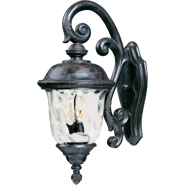 Carriage House VX Oriental Bronze Three-Light Outdoor Wall Mount, image 1