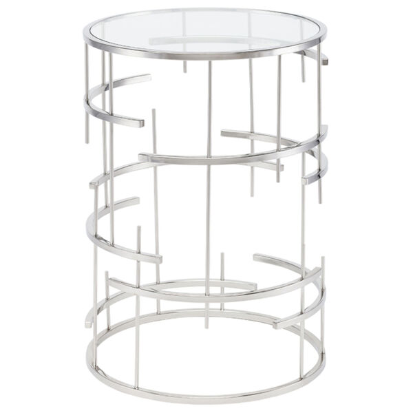Tiffany Polished Silver Side Table, image 2