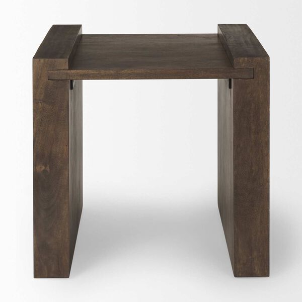 Athelia Dark Brown Wood Accent Table, image 2
