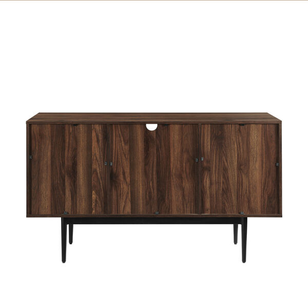 Astor Dark Walnut and Black Sideboard with Two Drawer, image 5