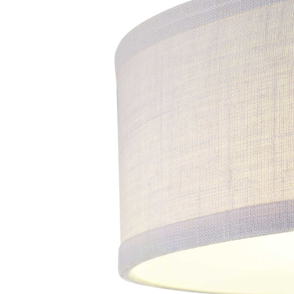 Graphite LED One-Light Flush Mount With Fabric Shade, image 2