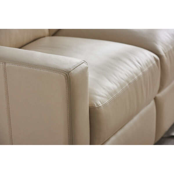 Carter Beige Moore Giles Leather Motion Sofa, image 5
