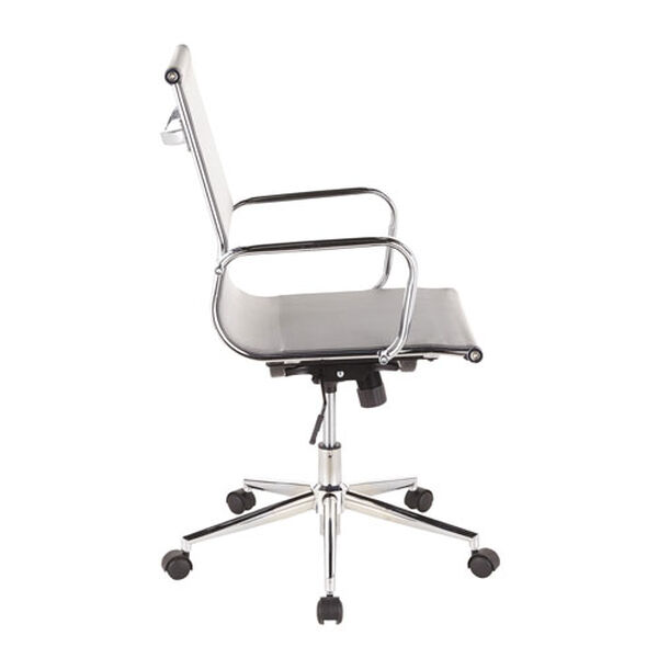 Mirage Chrome and Silver Mesh Office Chair, image 2
