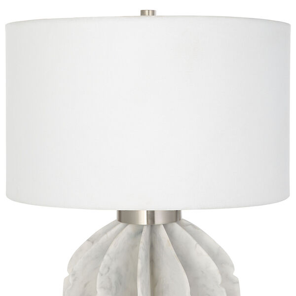 Repetition White and Brushed Nickel One-Light Table Lamp, image 6