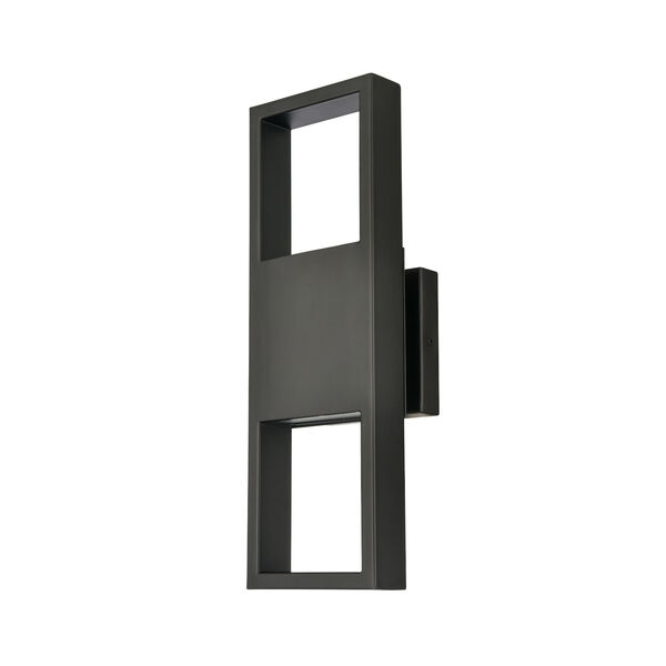 Reflection Point Matte Black LED Outdoor Wall Sconce, image 3