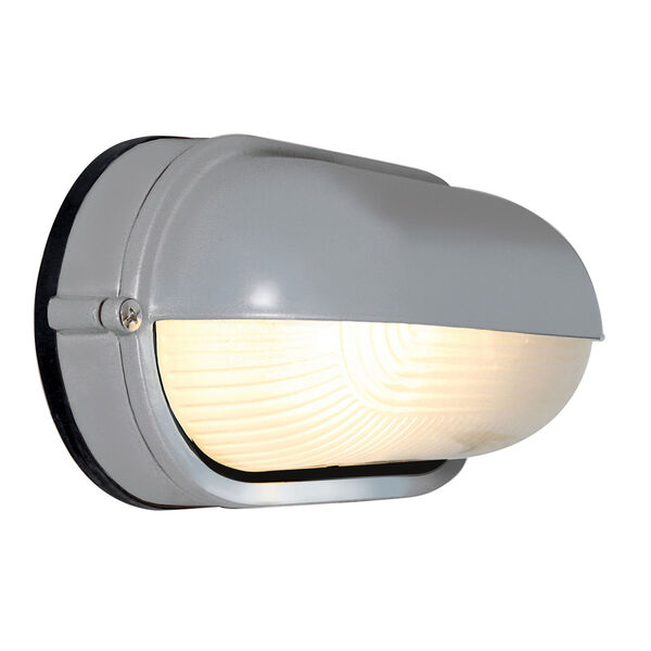 Nauticus Satin One-Light Outdoor Wall Mount with Frosted Glass, image 2