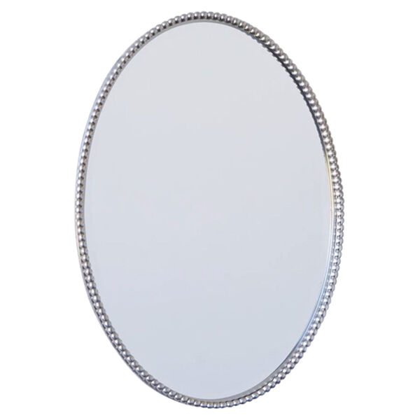 Sherise Brushed Nickel Oval Mirror, image 3