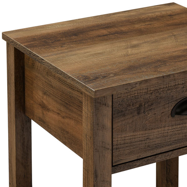Barnwood Single Drawer Side Table, image 6