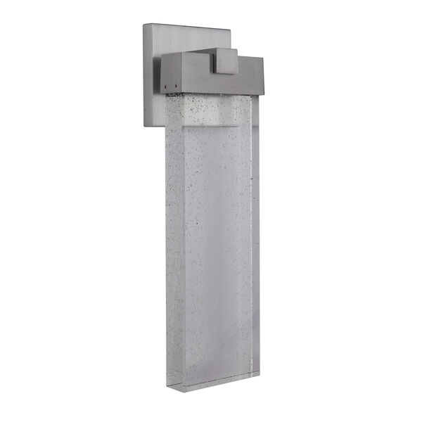 Aria Satin Aluminum Five-Inch LED Outdoor Wall Lantern, image 1