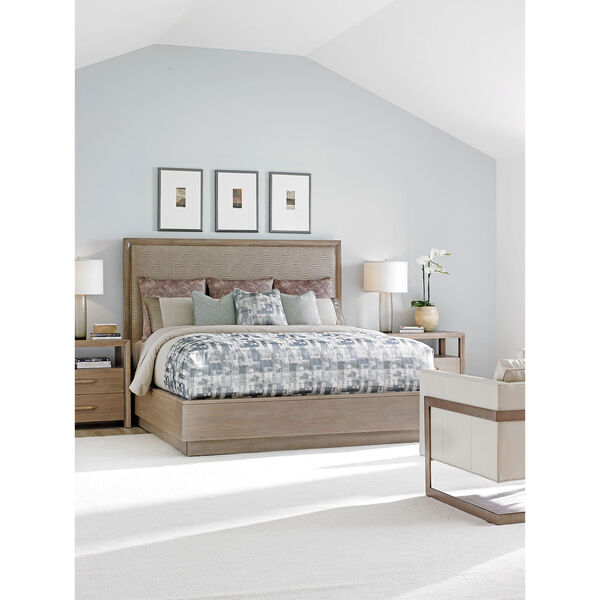 Shadow Play Beige and Gray Uptown King Platform Bed, image 3