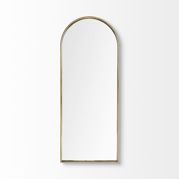 Agatha Gold Arch Wood Wall Mirror, image 3