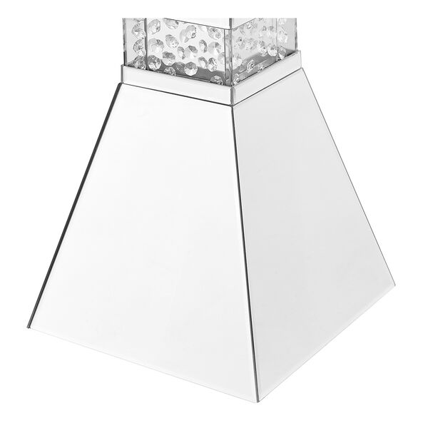 Modern Mirrored Contemporary 20-Inch Crystal End Table, image 6