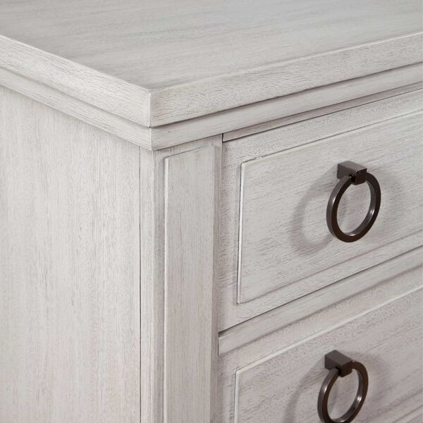 Salter Path Oyster White Wire Brushed Five Drawer Chest, image 4