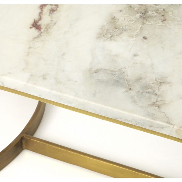 Corsini  Marble and Metal Coffee Table, image 2