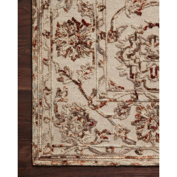 Halle Taupe Rust Rectangular: 2 Ft. 6 In. x 7 Ft. 6 In. Rug, image 6