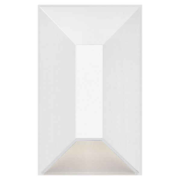 Nuvi Matte White Small Rectangular LED Deck Sconce, image 2