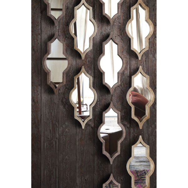 Tamanar Champagne Wood Frame Wall Mirror, image 2